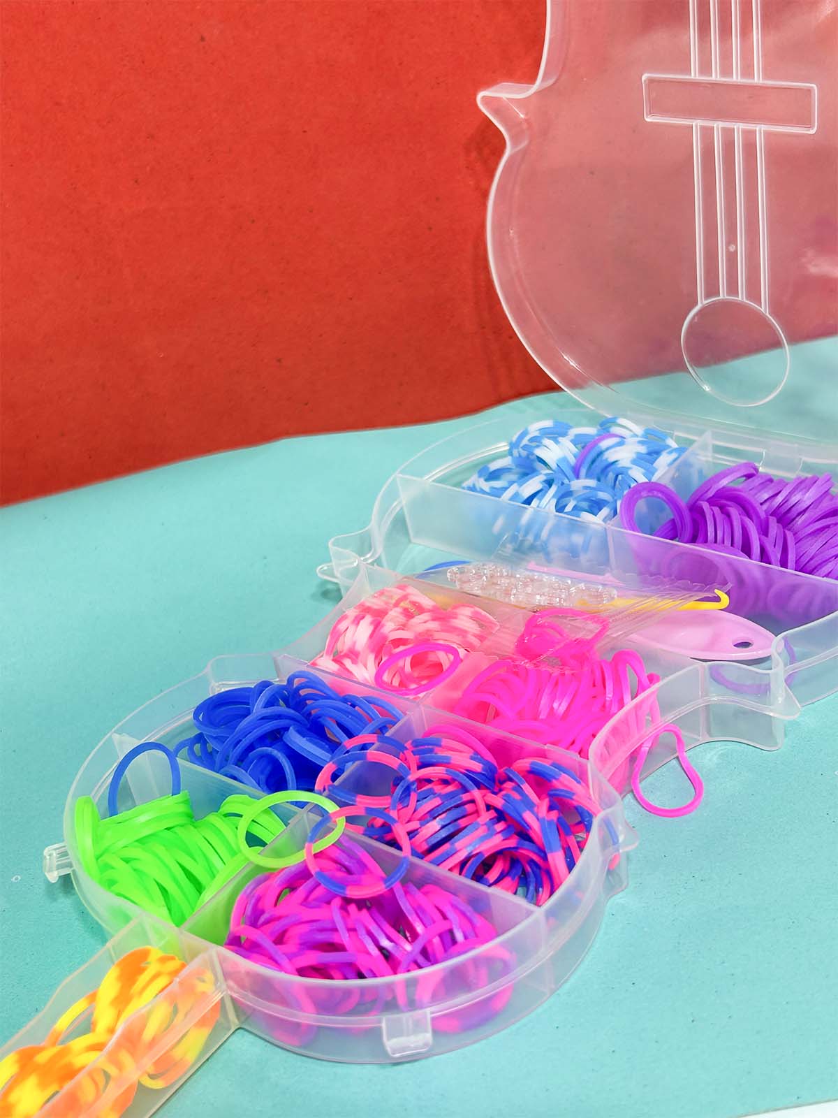 Guitar Shape Multicolor Band Box For Girls GHC104