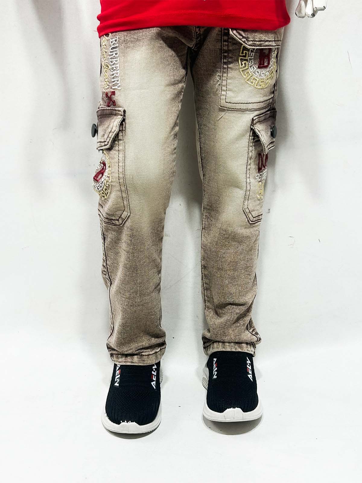 5Yrs - 16Yrs Brown Denim Jeans For Boys BJ45