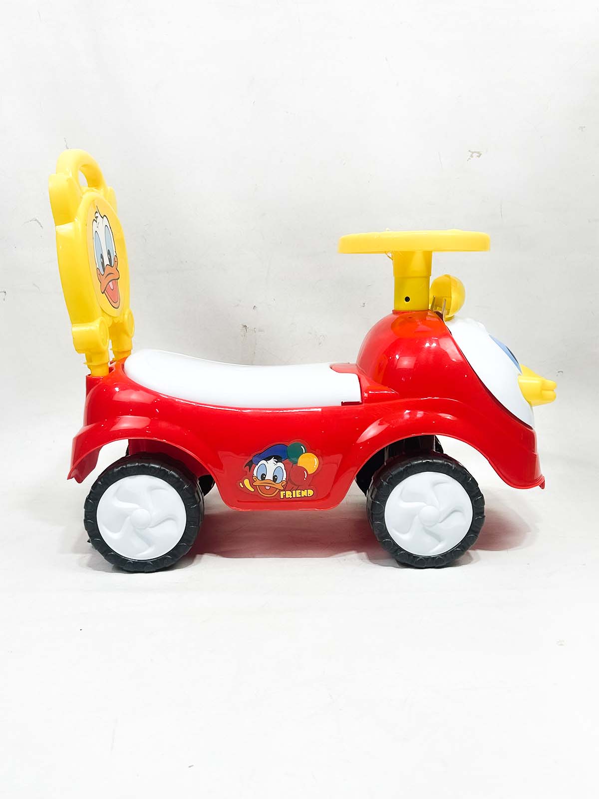 Duck Red 4 Wheel Ride On Push Car For Kids