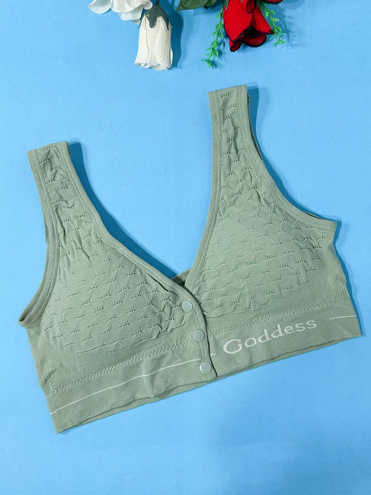 Seamless Green Padded Bra For Women LB72