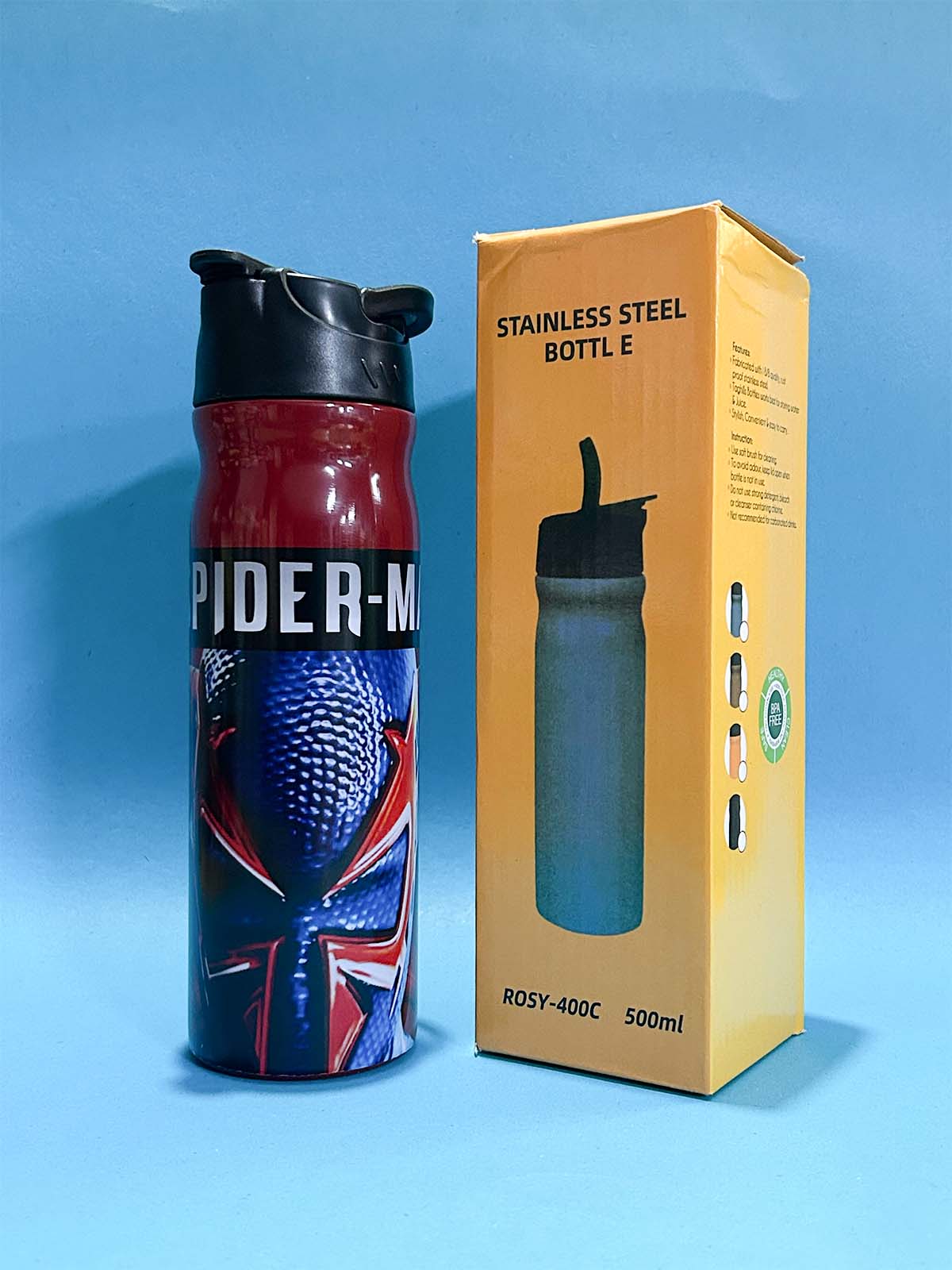 Multidesign Red Stainless Steel Bottle 500 ML D-76