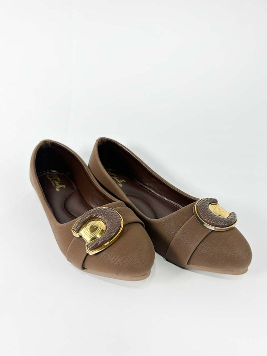 Brown Casual Pumps For Women WP24