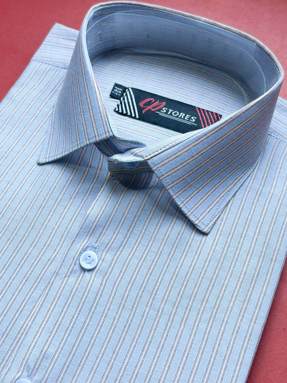 Blue Lines Formal Dress Shirt For Men MFS468