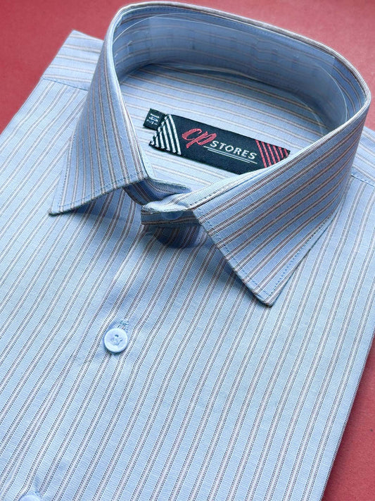 Blue Lines Formal Dress Shirt For Men MFS468