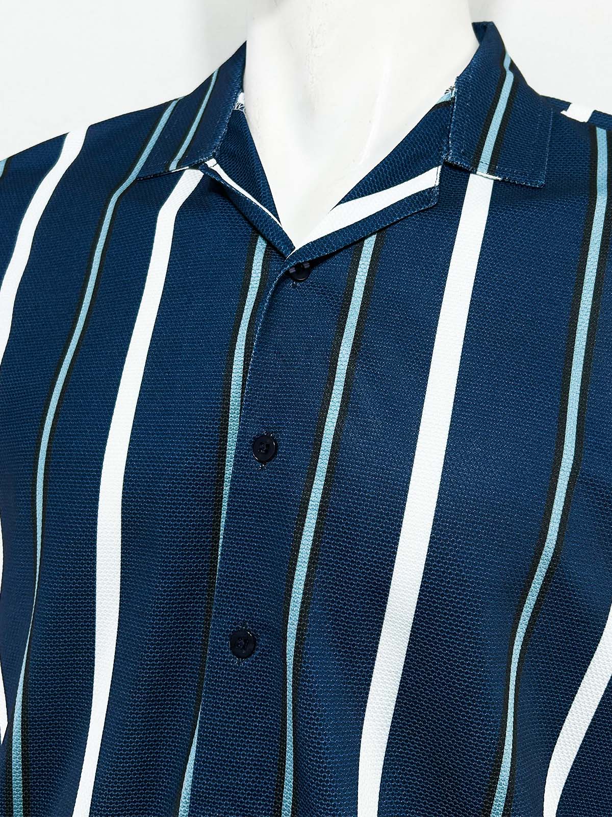 Blue Old Money Shirt For Men MCS116
