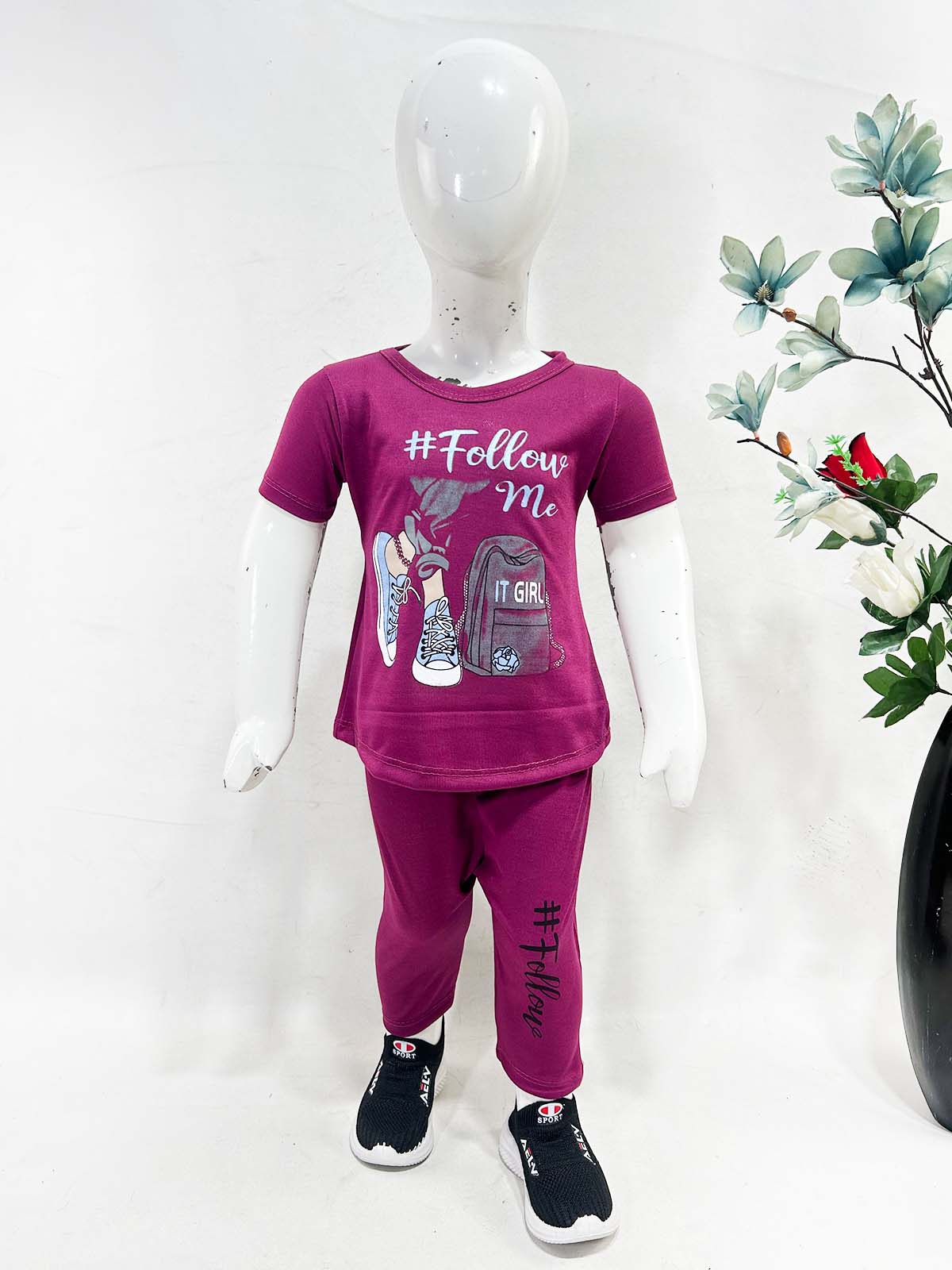 1Yr - 4Yrs Follow Purple Suit For Girls RG GS423
