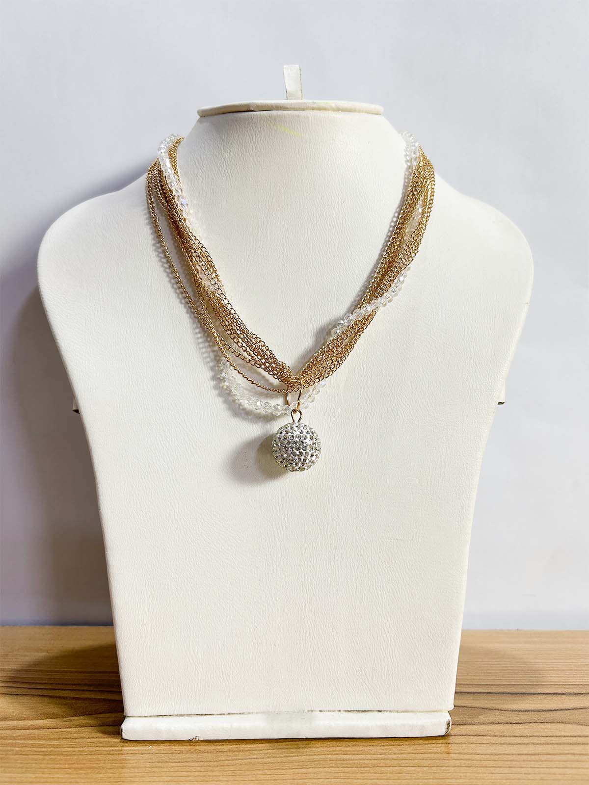 Vintage Beads Pendant Necklace WGN68