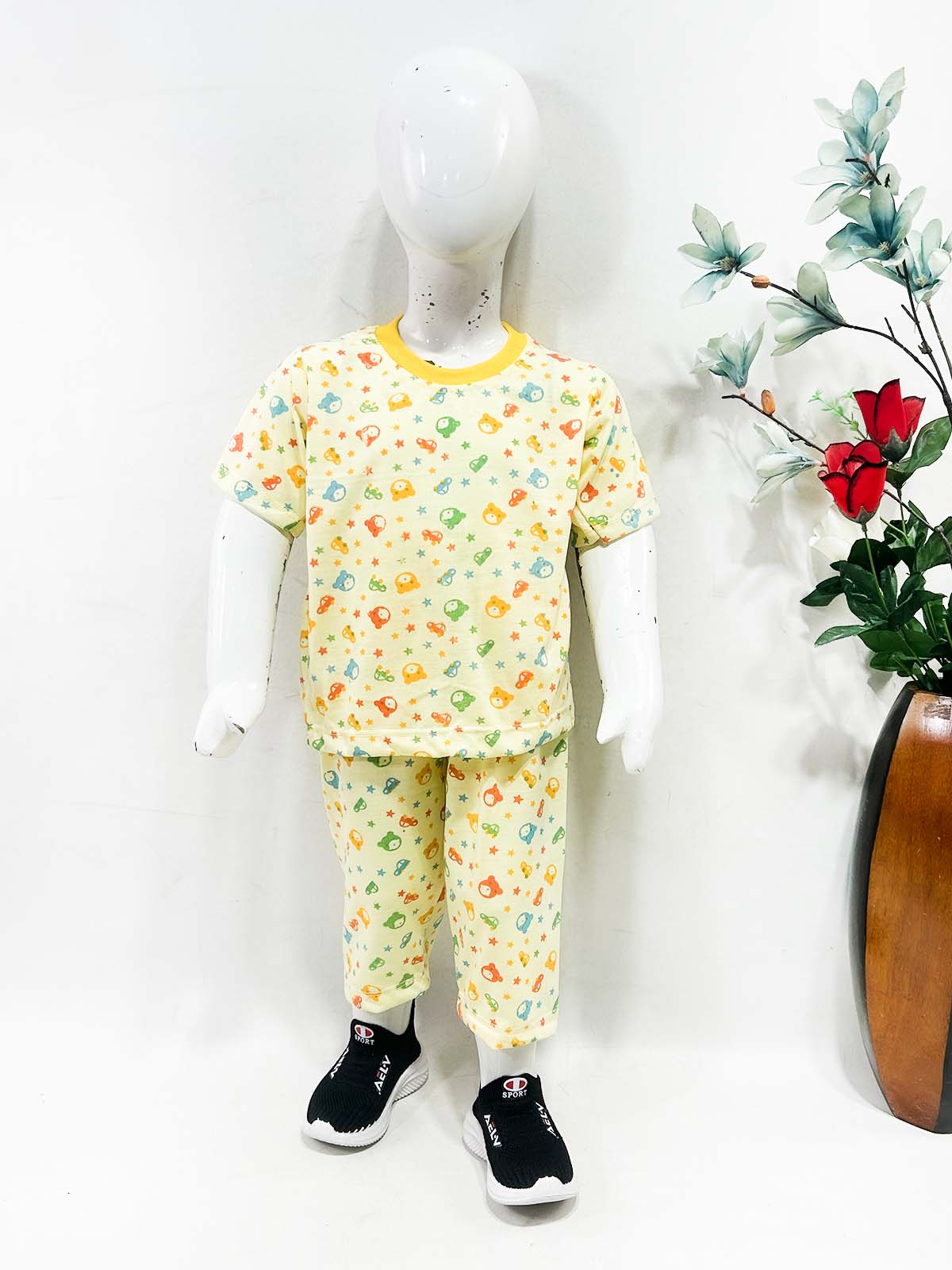 1Yrs - 5Yrs Yellow Jersey Night Suit For Kids NG BNS43