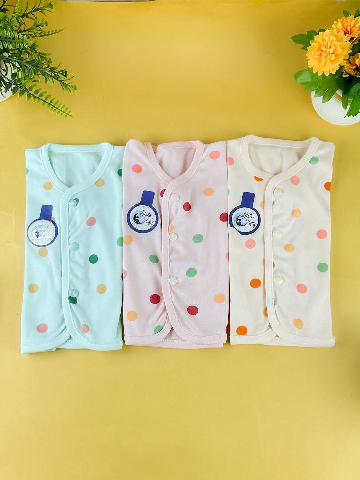 0Mth - 3Mth Pack of 3 Multicolor Suit For Newborns 04