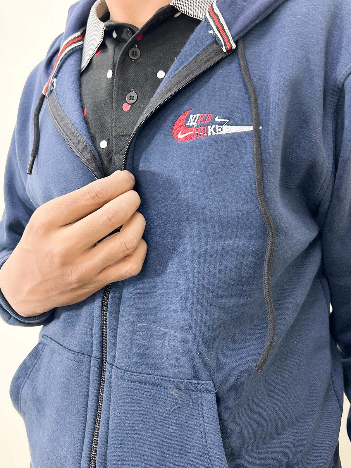 Unisex Dark Blue Zipper MH37