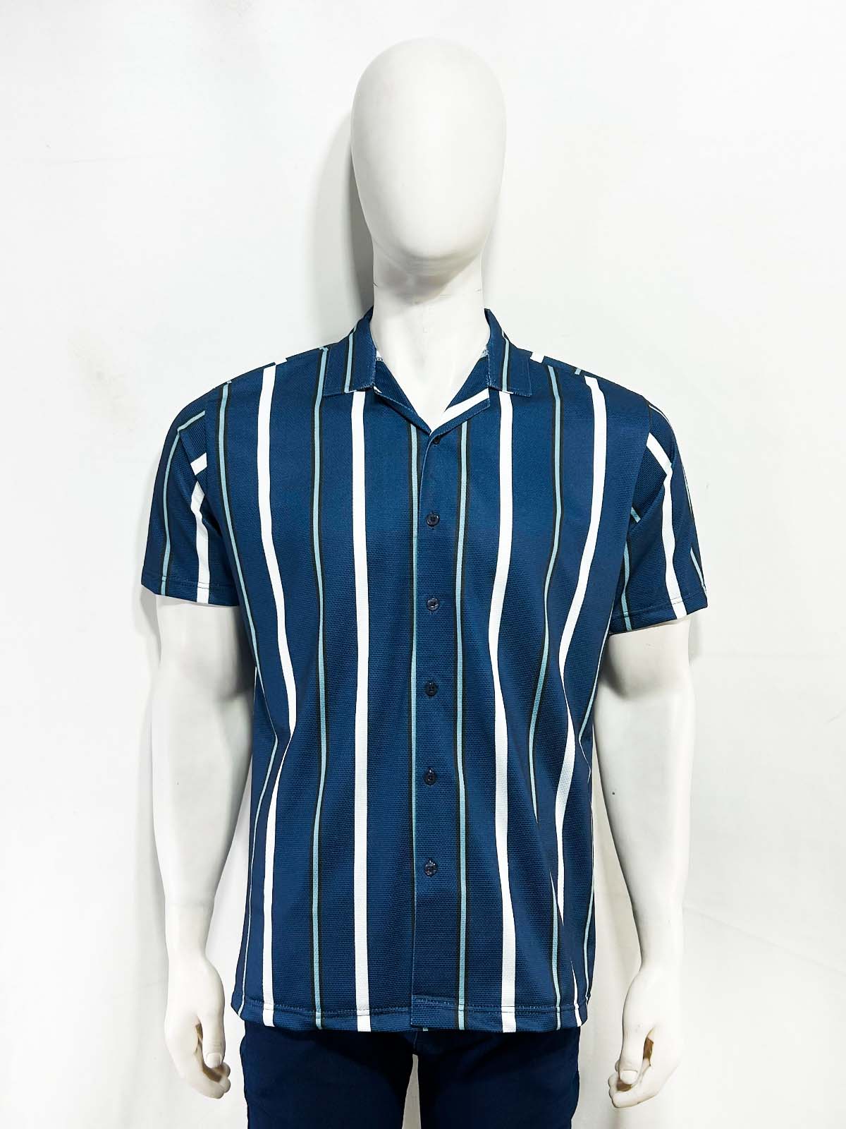 Blue Old Money Shirt For Men MCS116