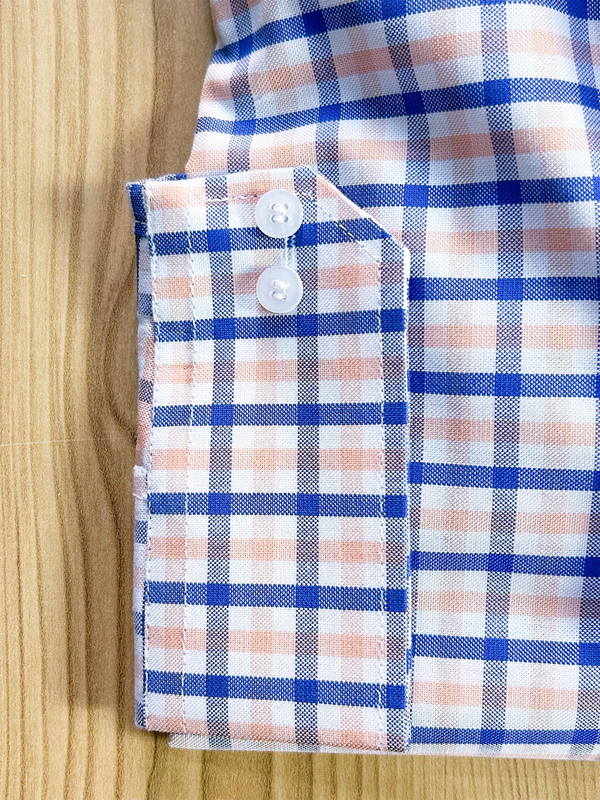 B White Checks Formal Dress Shirt For Men MFS414