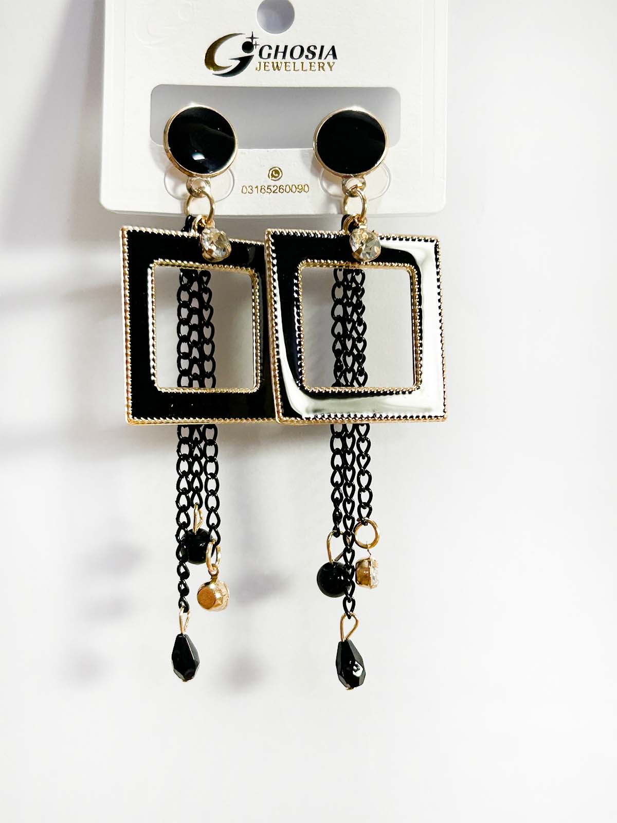 Black Earrings Set WGN40