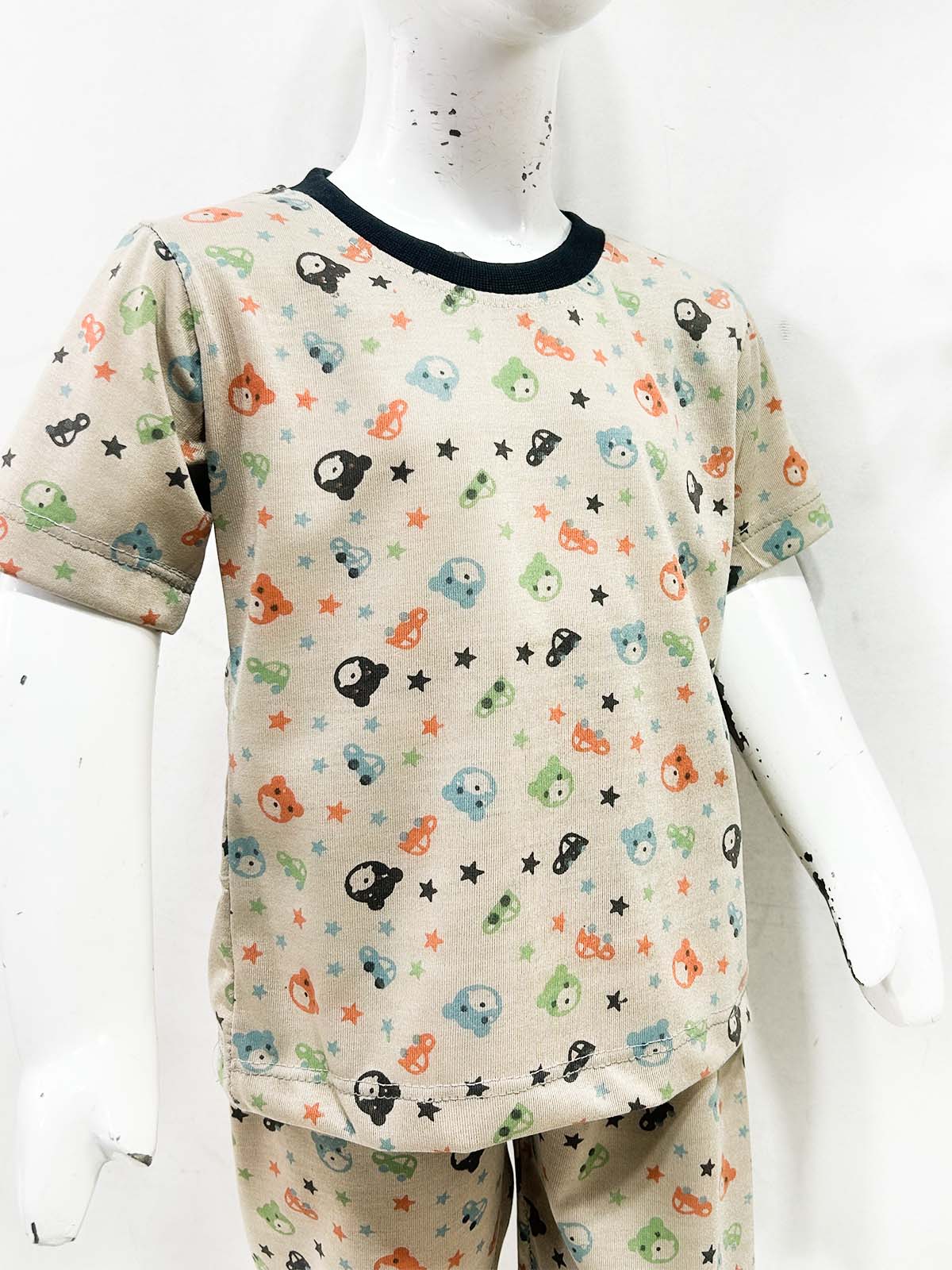 1Yrs - 5Yrs Brown Jersey Night Suit For Kids NG BNS44