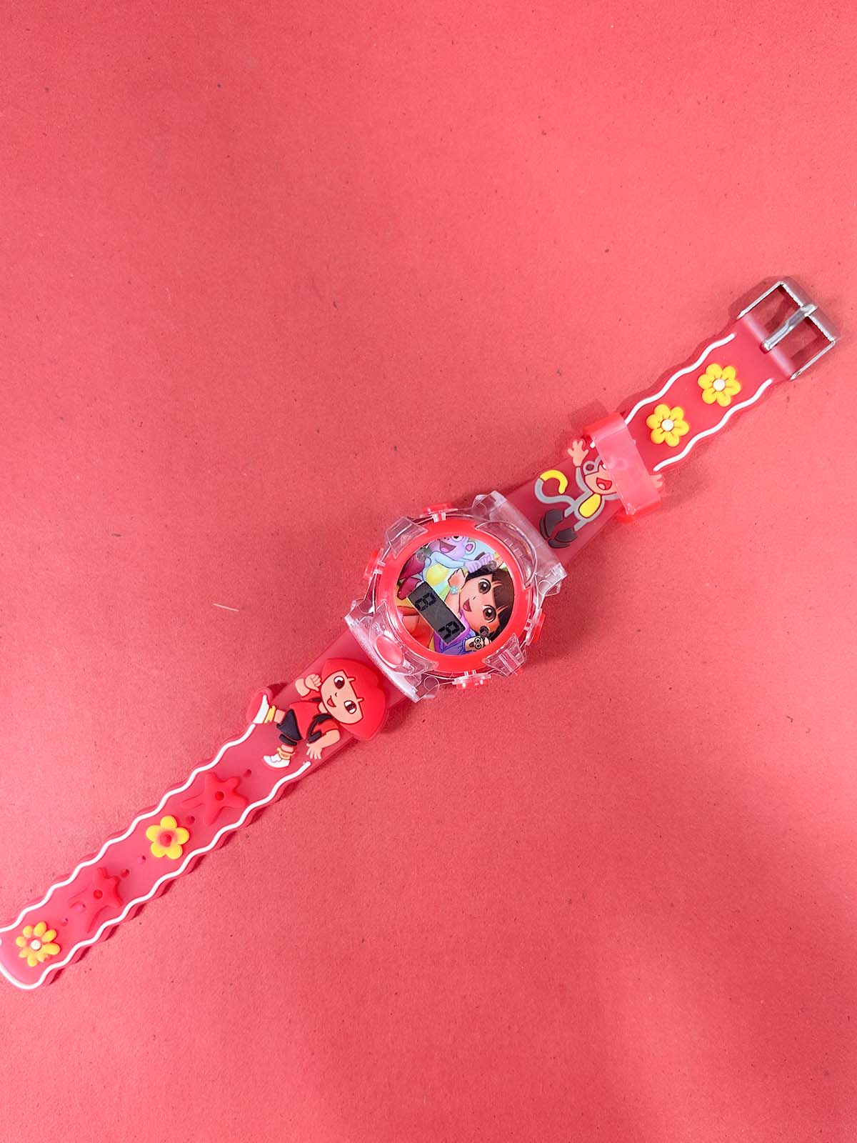 Red Wrist Watch For Girls KWW142
