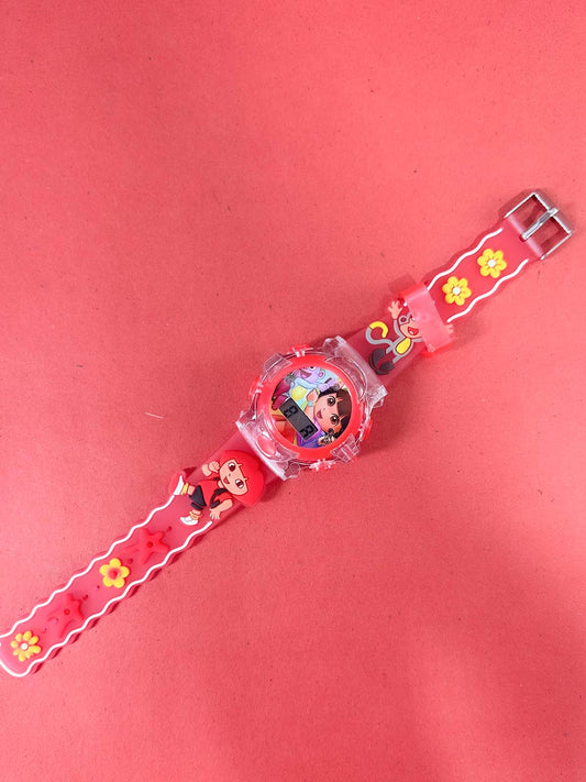 Red Wrist Watch For Girls KWW142