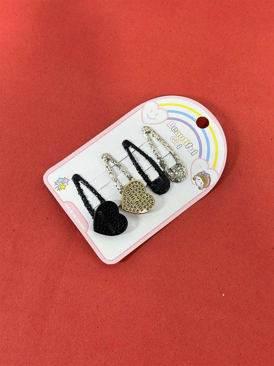 10 Pcs Multicolor Hair Clips For Girls GHC88