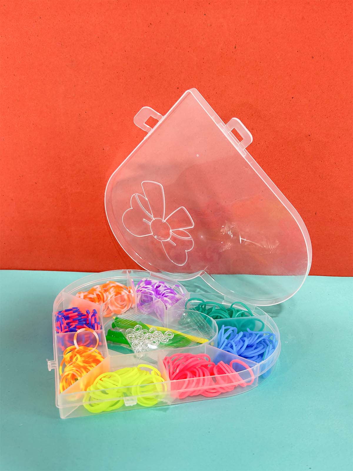 Heart Shape Multicolor Band Box For Girls GHC105