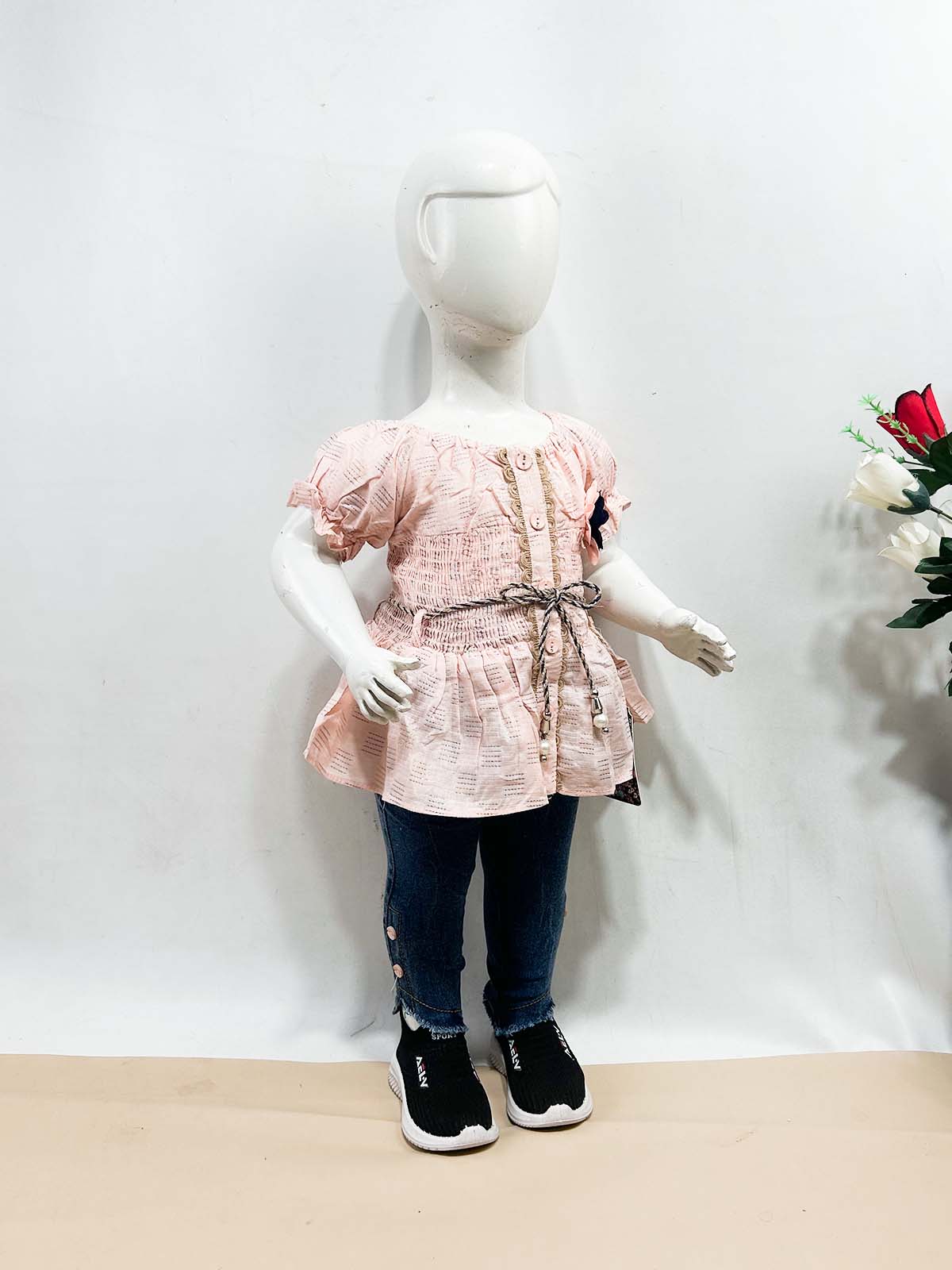 1Yr - 4Yrs Peach Suit For Girls TG GS464