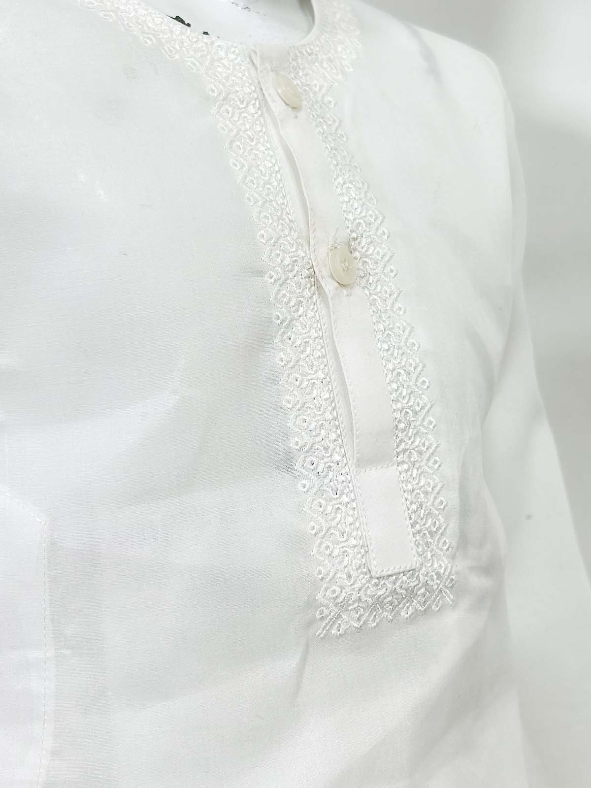 2Yrs - 14Yrs AB Off White Boys Kurta Shalwar Cotton BKS150