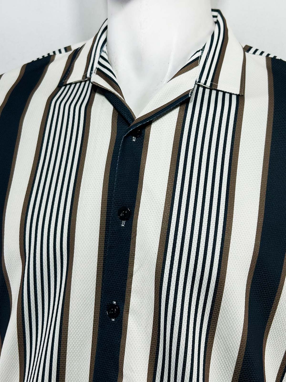 W Blue Old Money Shirt For Men MCS117
