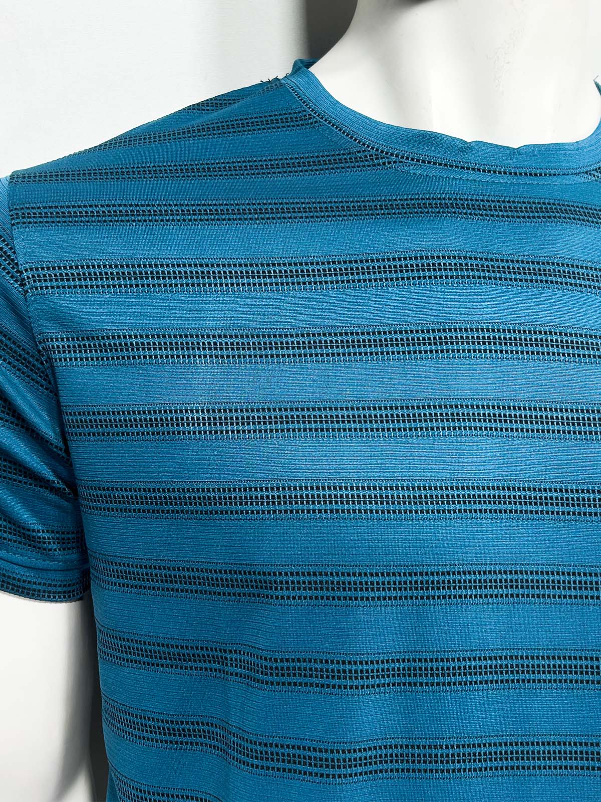 Blue Striped T-Shirt For Men MTS498