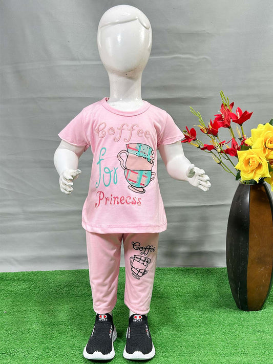 1Yr - 4Yrs Coffee Pink Suit For Girls RG GS331