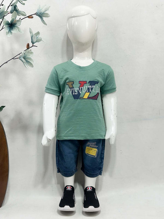 1Yr - 4Yrs VL Green Suit For Kids RZ BS732