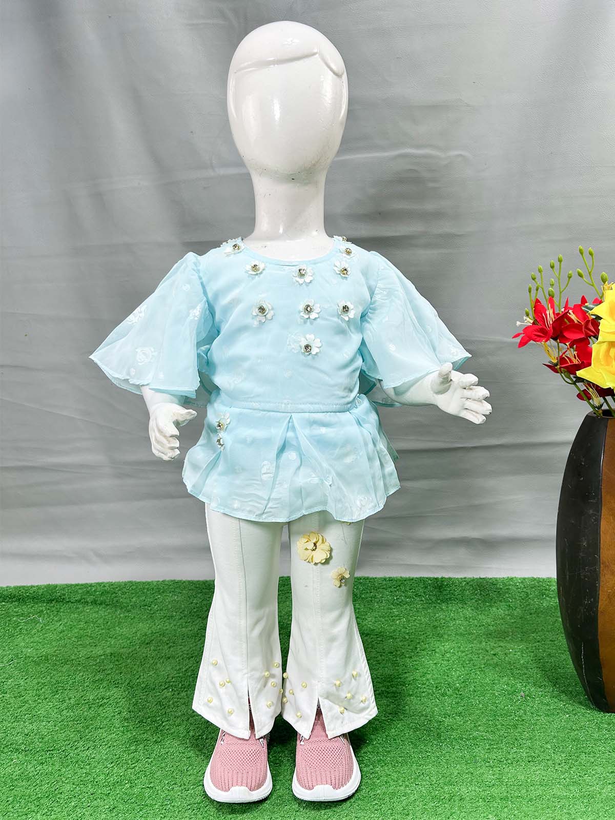 0Mth - 4Yrs Blue Suit For Girls WG GS373