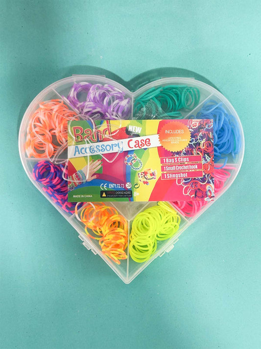 Heart Shape Multicolor Band Box For Girls GHC105