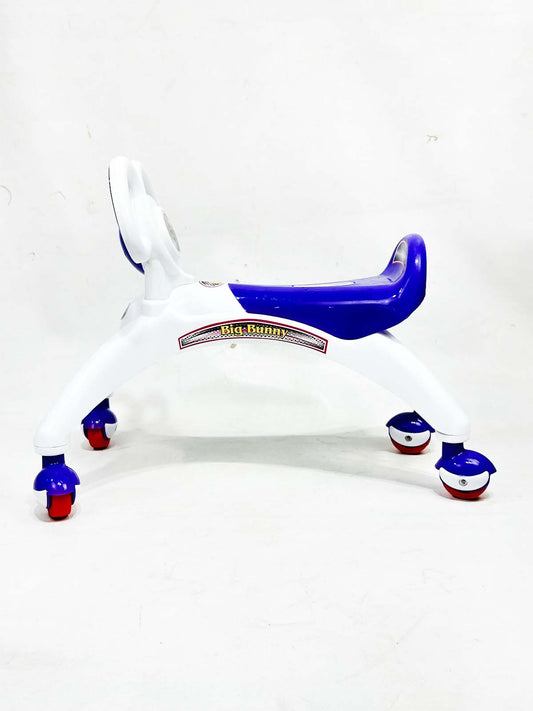 Bunny White 4 Wheel Ride On Push Car For Kids