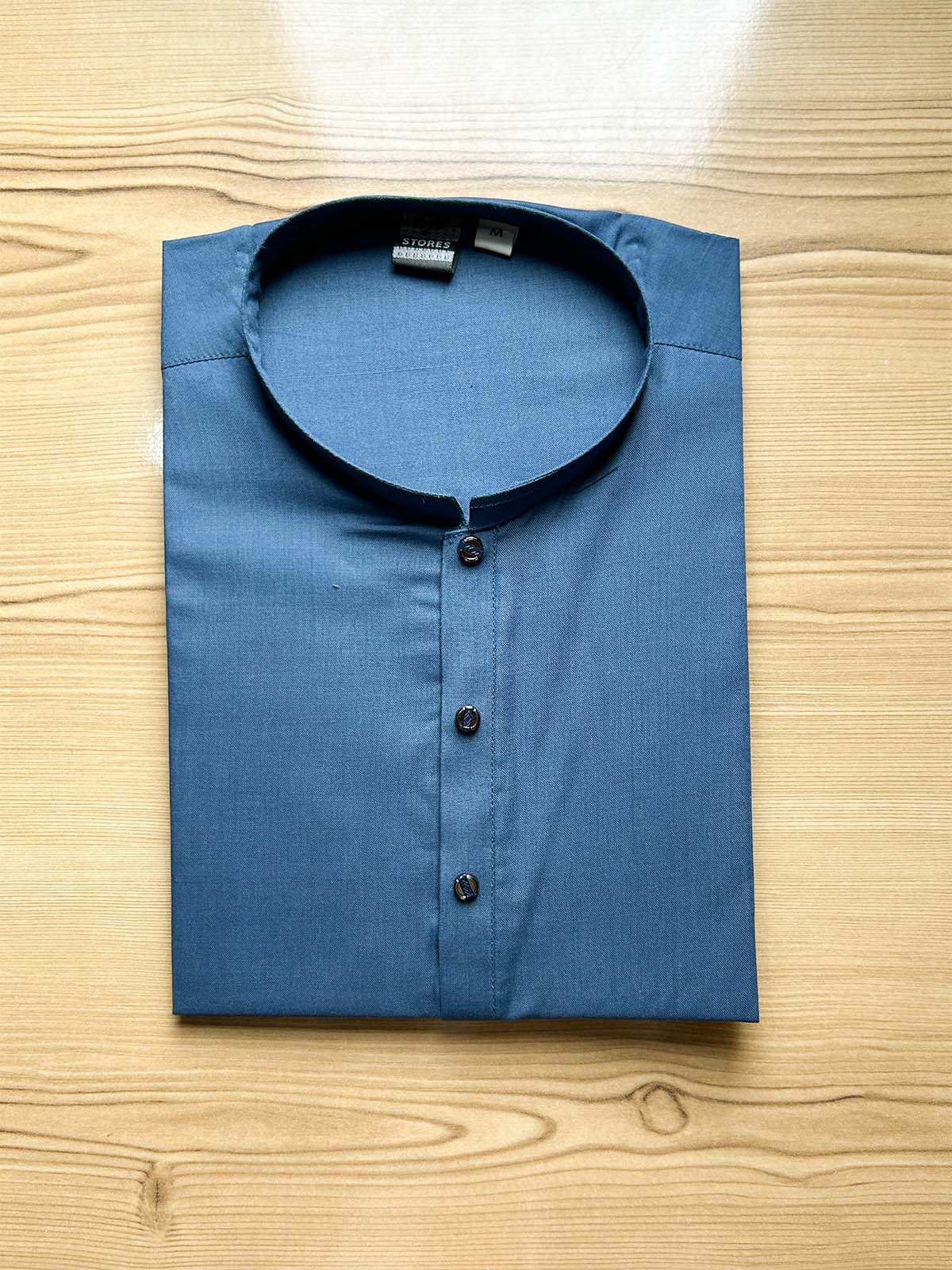 Blue Plain Kurta for Men MK25