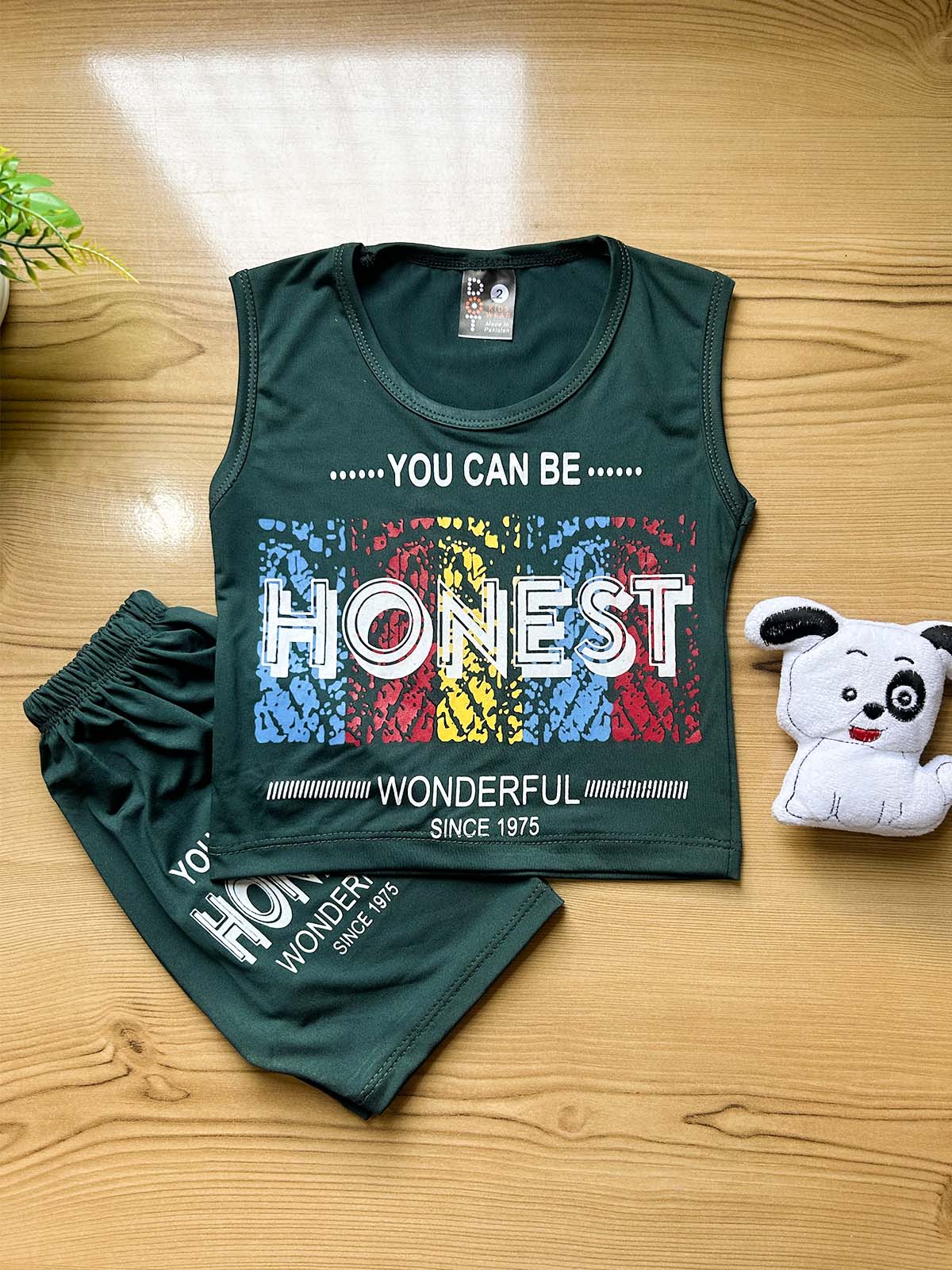 Baba Suit Honest Dark Green For Newborn HG NBS756