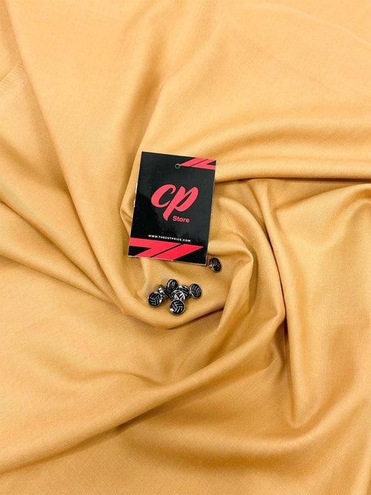 Light Bronze Unstitched Kameez Shalwar For Men MUF145