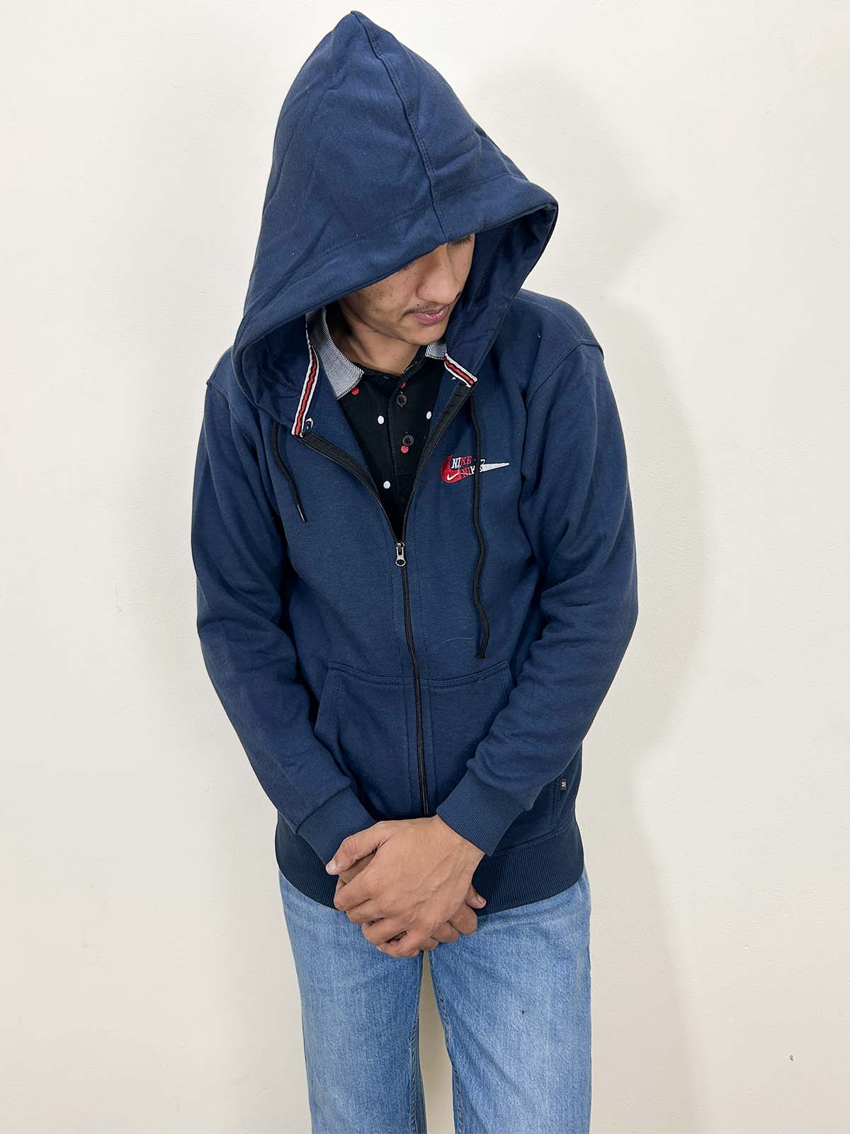 Unisex Dark Blue Zipper MH37