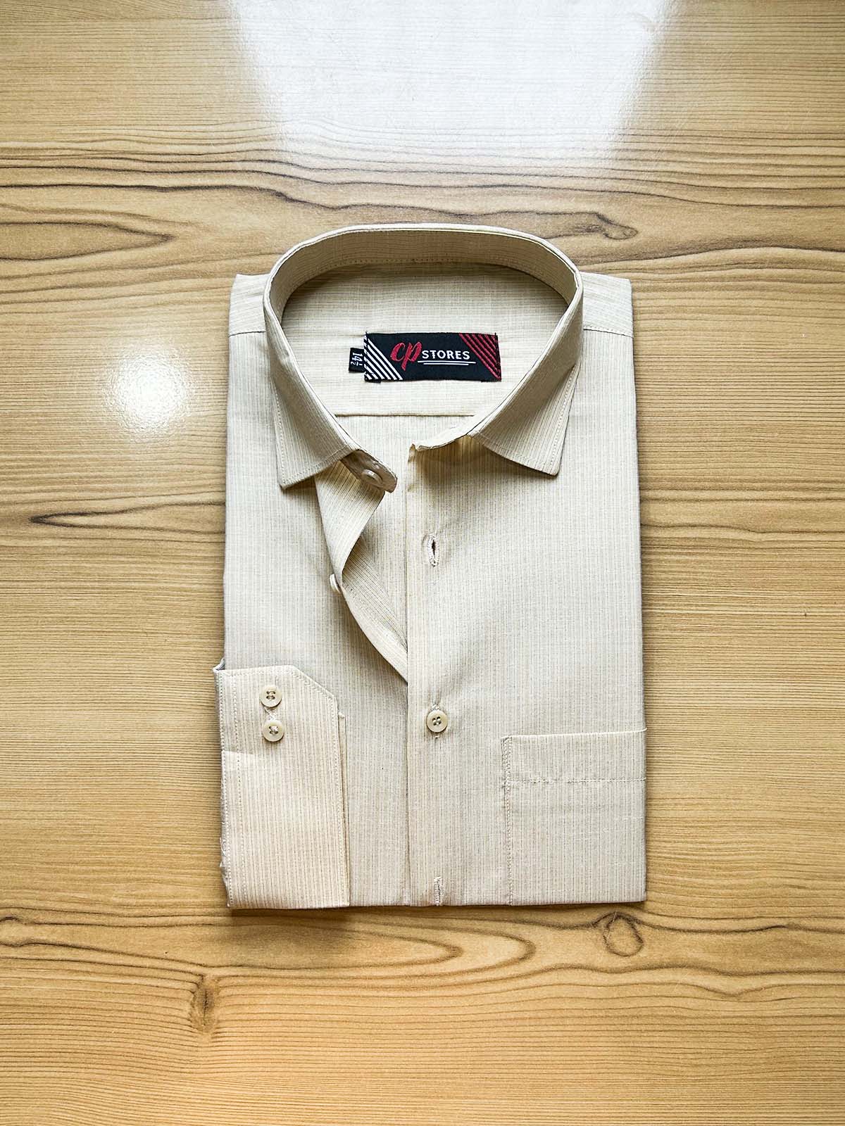 Fawn Lines Formal Dress Shirt For Men MFS449