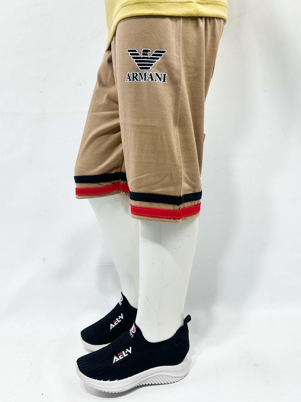 2Yrs - 5Yrs Brown Boys 3-QTR Short For Boys BQS30