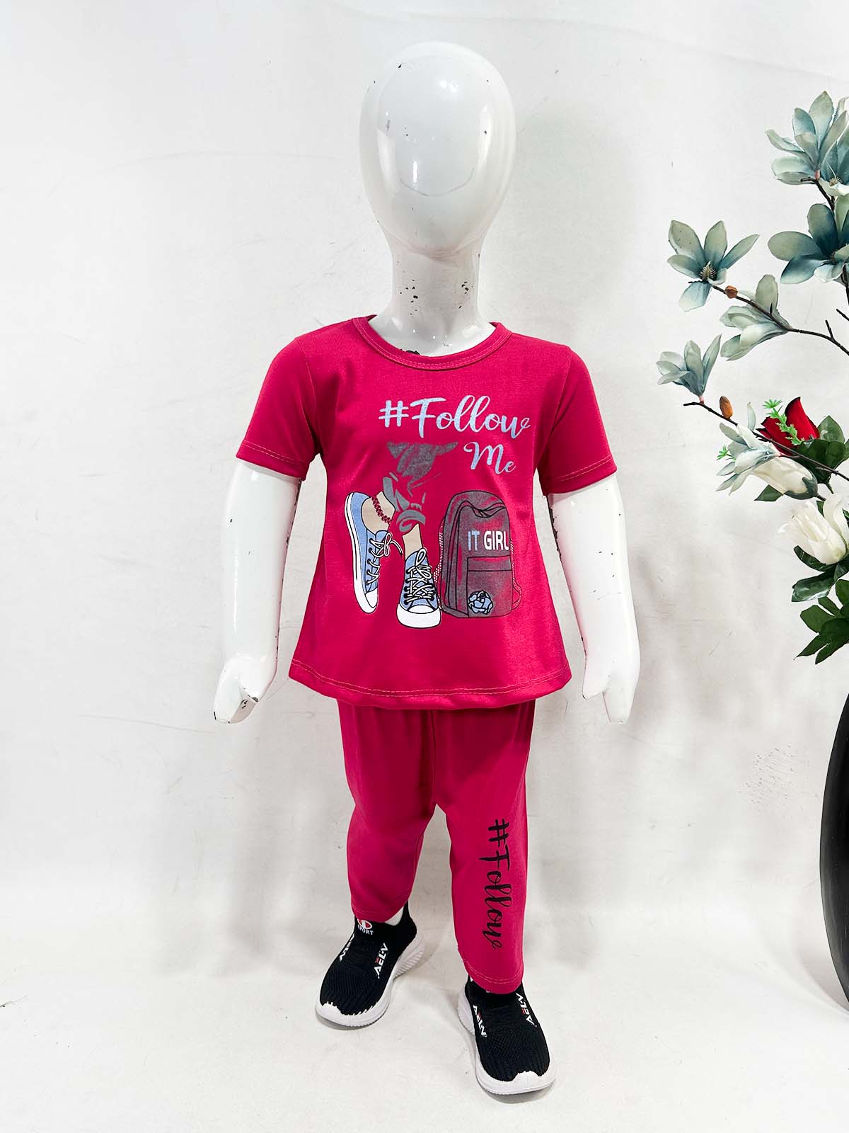 1Yr - 4Yrs Follow Pink Suit For Girls RG GS424