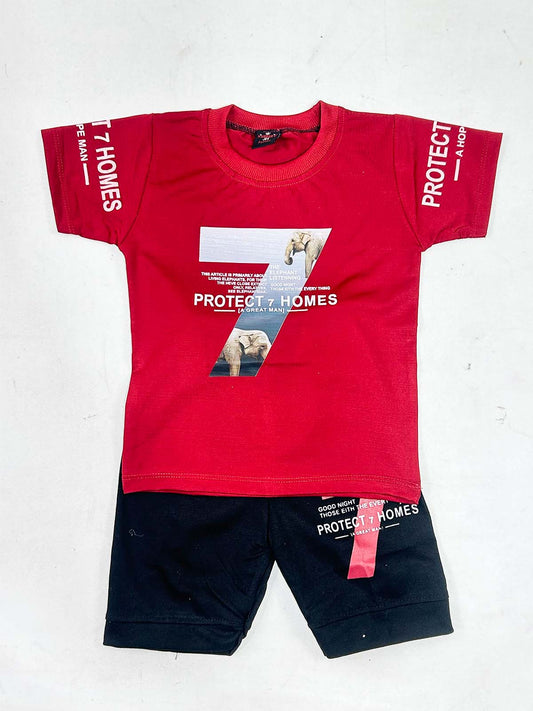 2Yr - 5Yrs Red Suit For Kids NJ BS714