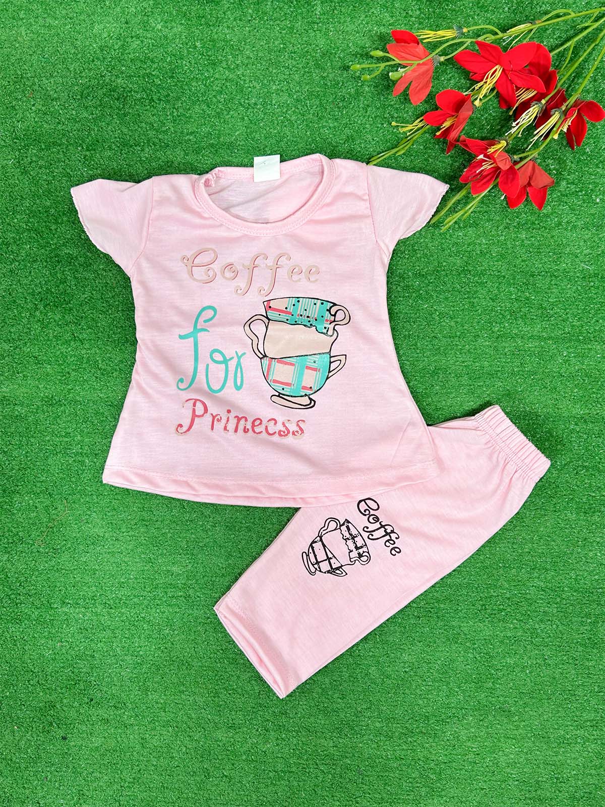 1Yr - 4Yrs Coffee Pink Suit For Girls RG GS331