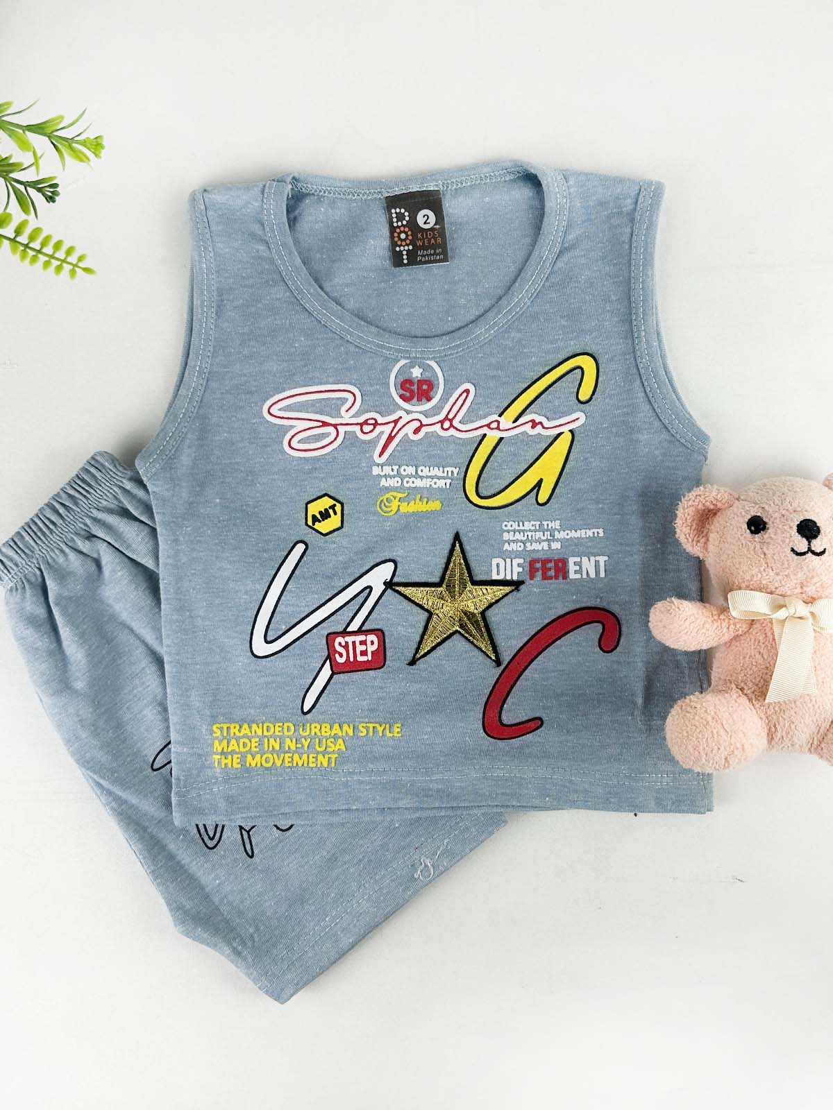 3Mth - 9Mth Grey Baba Suit For Newborn HG NBS774