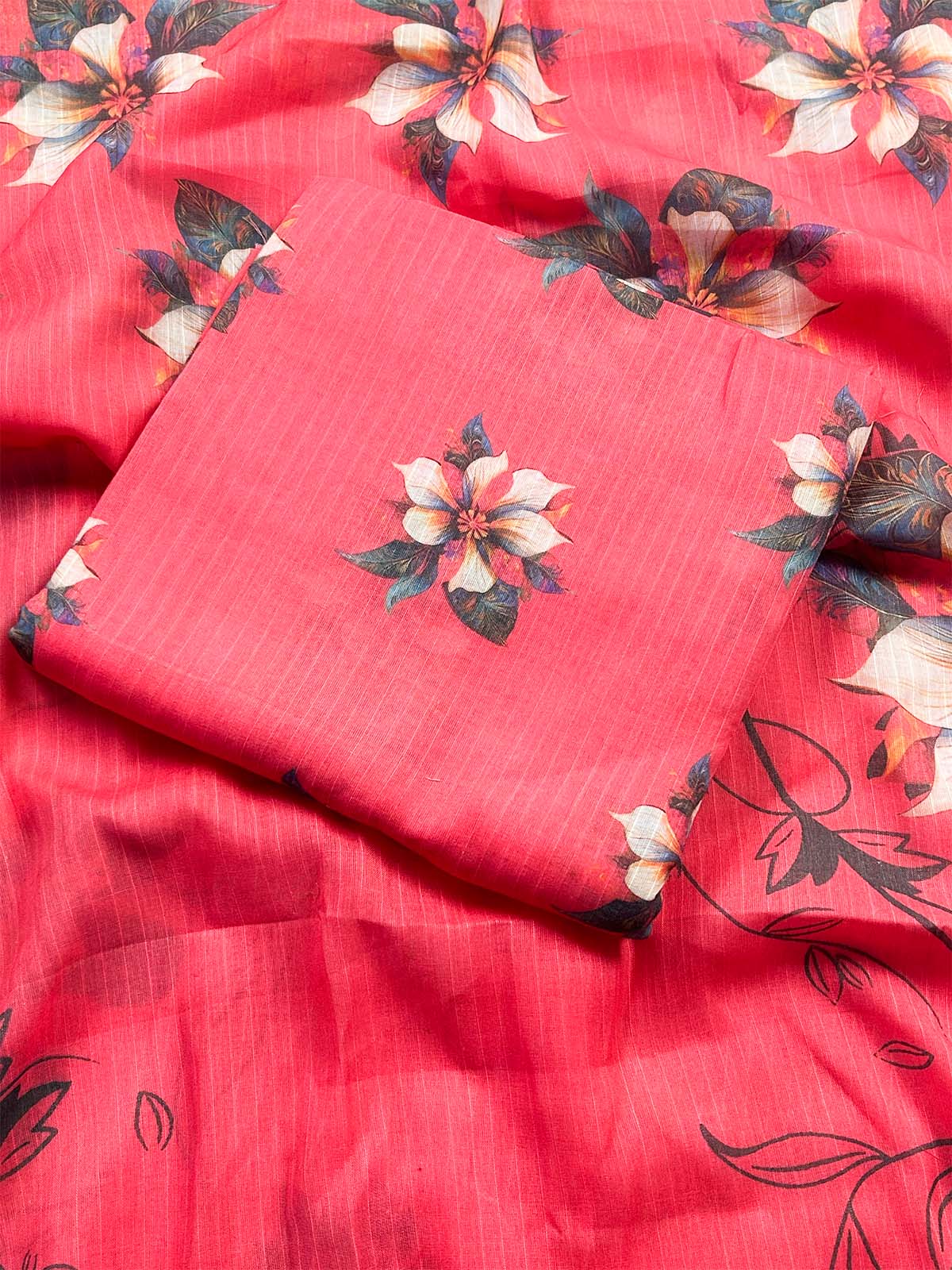 3Pcs Unstitched Digital Lawn Suit For Women WU273