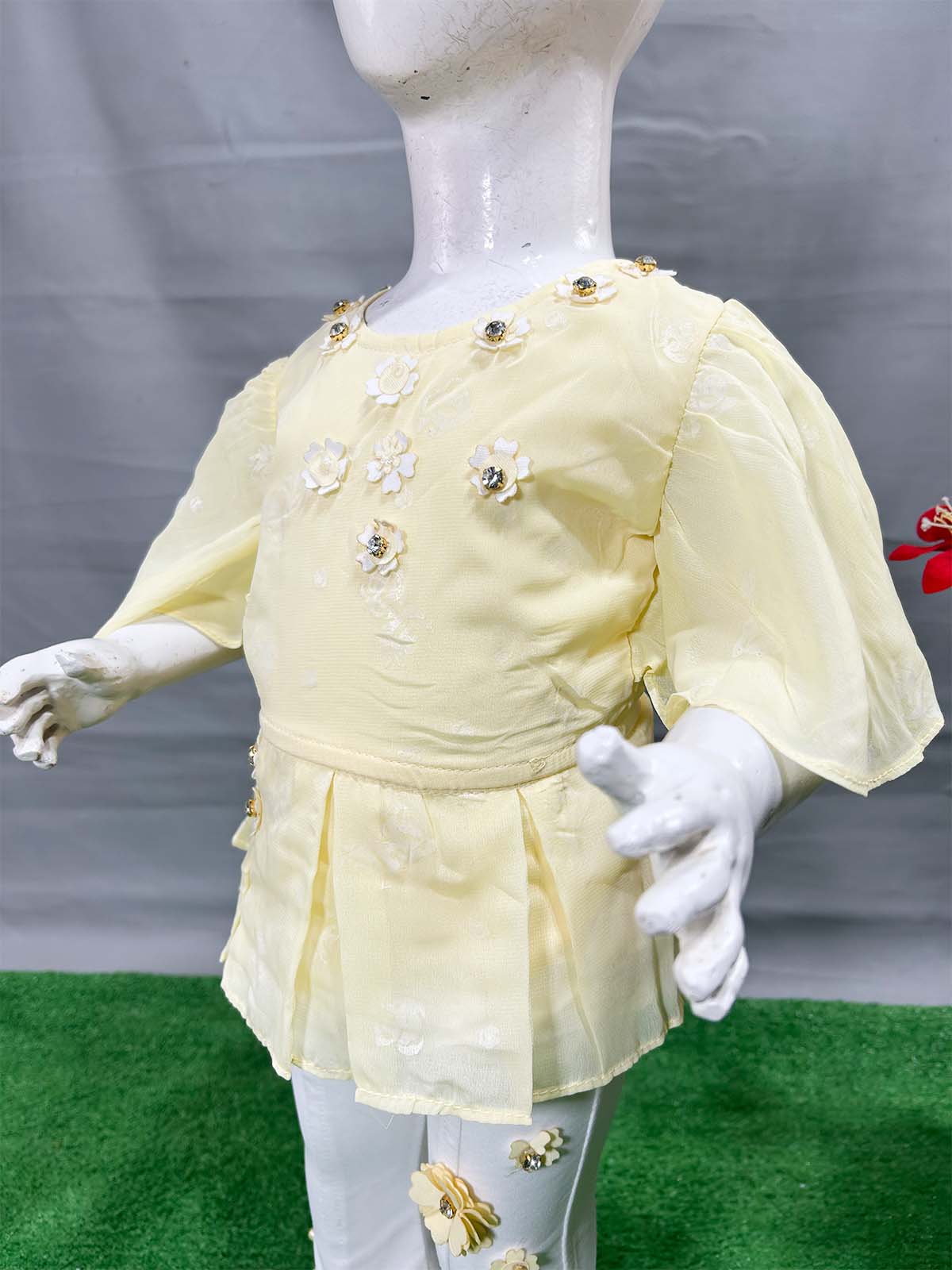0Mth - 4Yrs Yellow Suit For Girls WG GS374
