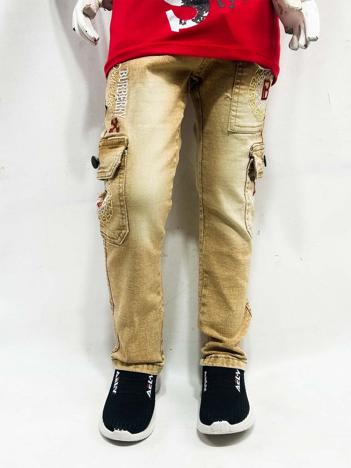 5Yrs - 16Yrs Brown Denim Jeans For Boys BJ47