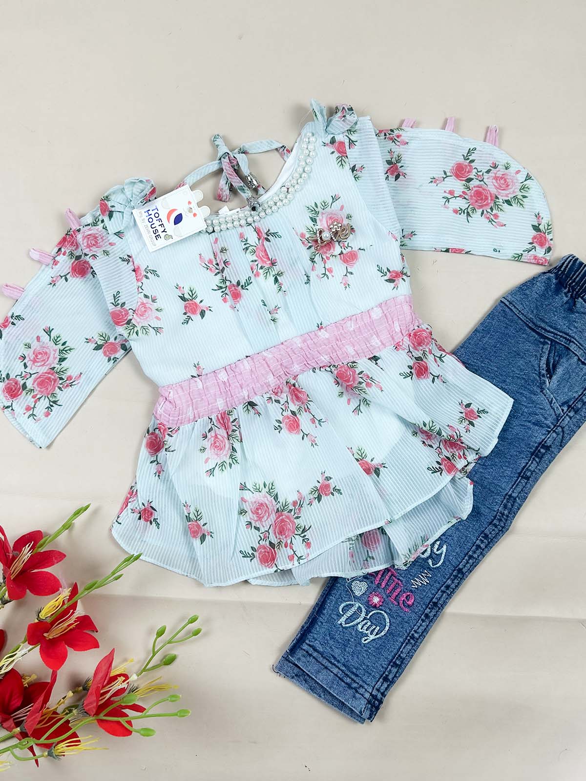 1Yr - 7Yrs Light Blue Suit For Girls TG GS449
