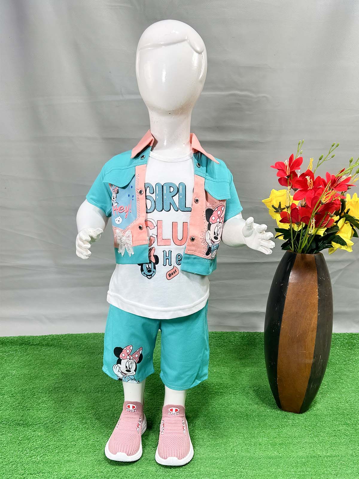 1Yr - 8Yrs Ferozi Suit For Girls WG GS356