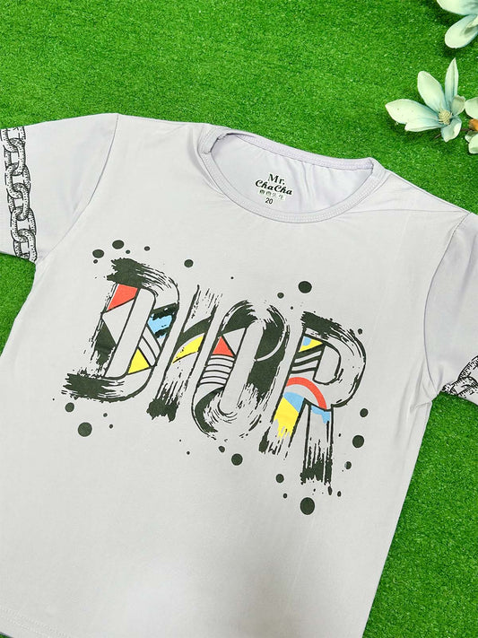 3Yrs - 7Yrs Dior Purple T-Shirt For Boys SG BTS131