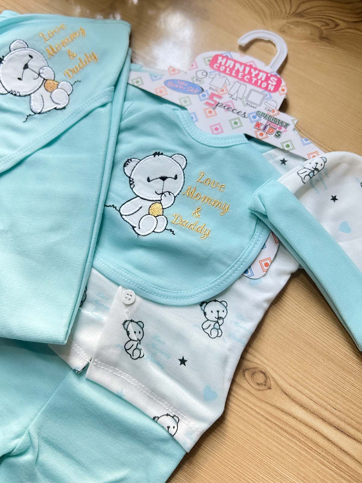 0Mth - 3Mth Ferozi 5Pcs Gift Set For Newborn HG NBGS346