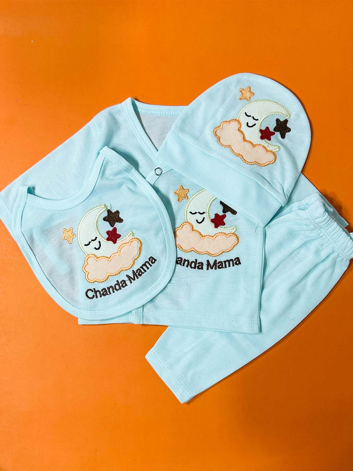 0Mth - 3Mth Blue 4Pcs Gift Set For Newborn HG NBGS281