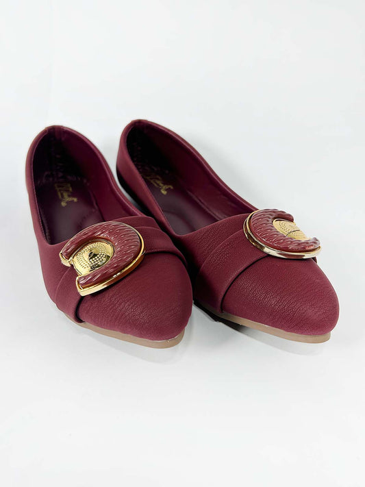 Maroon Casual Pumps For Women WP25